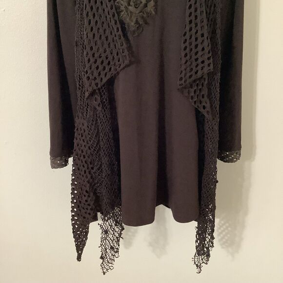 Pretty Angel Brown Lagenlook Forest Fairy Boho Oversized Hippie Tunic Top XL - Picture 3 of 8